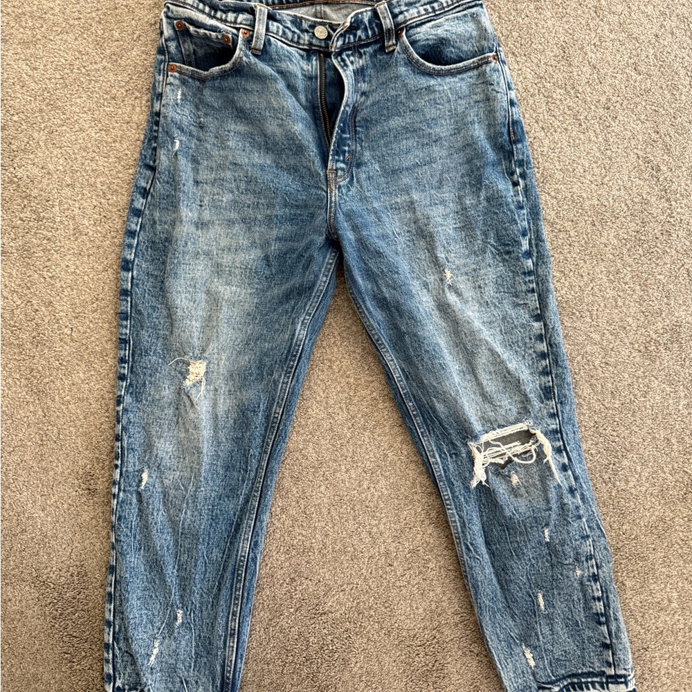 Abercrombie & Fitch High Rise Blue Jeans
